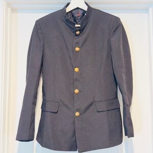 Black Blazer with Gold Buttons